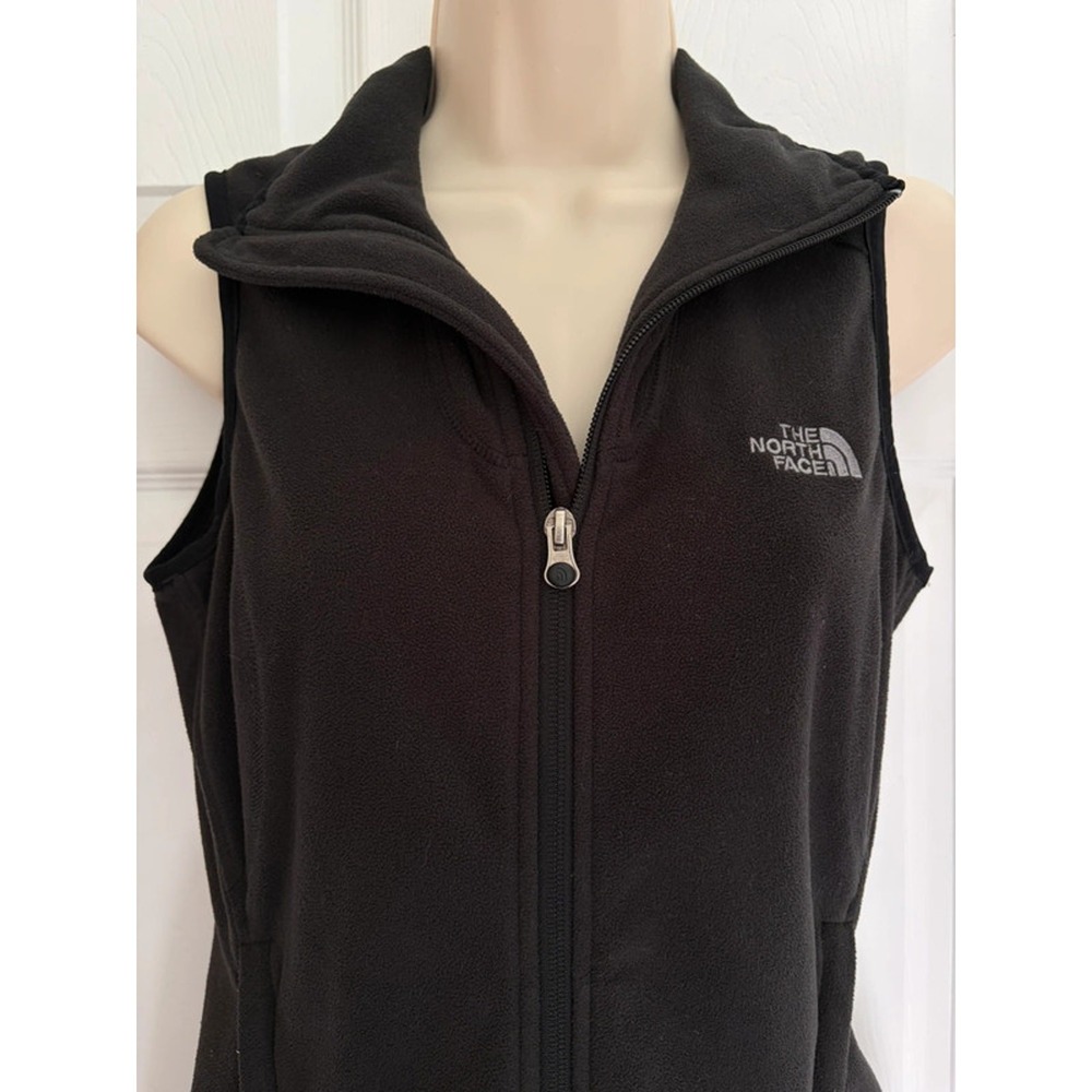 The North Face TKA 100 Fleece Vest Womens Small Black Full Zip Gorpcore